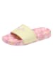 Kangaroos Pantoletten in Gelb/Rosa