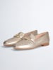 Liu Jo Leren mocassins goudkleurig