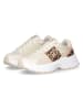 Liu Jo Sneakers in Creme/ Hellbraun/ Gold