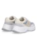 Liu Jo Leder-Sneakers in Beige/ Hellblau