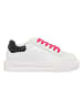 Liu Jo Leder-Sneakers in Weiß/ Pink