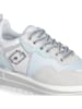 Liu Jo Leder-Sneakers in Hellblau/ Silber