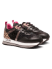 Liu Jo Sneakers in Schwarz/ Hellbraun/ Pink