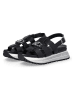 Liu Jo Leder-Sandalen in Schwarz