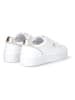 Liu Jo Leren sneakers wit/goudkleurig