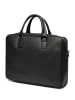 CXL by Christian Lacroix Leder-Businesstasche "Pompidou" in Schwarz - (B)38,5 x (H)28 x (T)10 cm