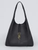 CXL by Christian Lacroix Leder-Schultertasche "Faidherbe" in Schwarz - (B)34 x (H)52 x (T)24 cm