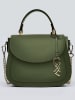 CXL by Christian Lacroix Leder-Henkeltasche "Haussmann" in Khaki - (B)23 x (H)20 x (T)11 cm