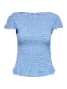ONLY Blouse blauw/wit