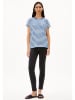 armedangels Shirt "Idaara" in Blau/ Weiß