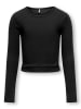 KIDS ONLY Longsleeve "Nessa Life" in Schwarz