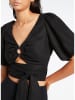 Jets Linnen blouse zwart