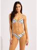 Seafolly Figi bikini w kolorze biało-błękitno-jasnoróżowym