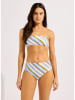 Seafolly Bikini-Oberteil in Hellblau/ Weiß