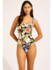 Seafolly Badeanzug in Schwarz/ Bunt