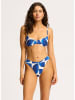 Seafolly Biustonosz bikini w kolorze niebiesko-białym