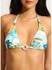 Seafolly Biustonosz bikini w kolorze turkusowo-białym