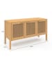 IDOMYA Essentials Sideboard "Eve" lichtbruin - (B)110 x (H)38 x (D)40 cm