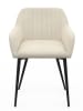 IDOMYA Factory 2er-Set: Esszimmerstühle "Ariana" in Creme - (B)51 x (H)76 x (T)56 cm