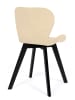 IDOMYA Factory 4er-Set: Esszimmerstühle "Daisy" in Beige/ Schwarz - (B)47,5 x (H)79 x (T)50 cm