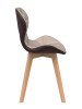 IDOMYA Factory 2-delige set: eetkamerstoelen "Gladys" taupe - (B)46 x (H)79 x (D)50 cm
