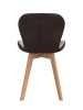 IDOMYA Factory 2-delige set: eetkamerstoelen "Gladys" taupe - (B)46 x (H)79 x (D)50 cm