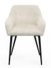 IDOMYA Factory 2-delige set: eetkamerstoelen "Jenny" crème - (B)56 x (H)76 x (D)51 cm