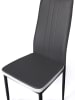 IDOMYA Factory 6-delige set: stoelen "Jodie" grijs/wit - (B)39 x (H)96 x (D)41,5 cm