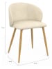 IDOMYA Factory 2er-Set: Esszimmerstühle "Léona" in Creme - (B)51 x (H)71 x (T)53 cm
