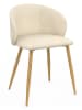 IDOMYA Factory 2er-Set: Esszimmerstühle "Léona" in Creme - (B)51 x (H)71 x (T)53 cm