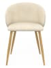 IDOMYA Factory 4-delige set: eetkamerstoelen "Léona" crème - (B)51 x (H)71 x (D)53 cm