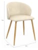 IDOMYA Factory 4-delige set: eetkamerstoelen "Léona" crème - (B)51 x (H)71 x (D)53 cm