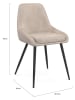 IDOMYA Factory 2er-Set: Stühle "Olivia" in Beige/ Schwarz - (B)54 x (H)79 x (T)47,5 cm