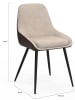 IDOMYA Factory 2er-Set: Esszimmerstühle "Ornella" in Taupe - (B)47,5 x (H)79 x (T)54 cm