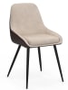 IDOMYA Factory 2-delige set: eetkamerstoelen "Ornella" taupe - (B)47,5 x (H)79 x (D)54 cm