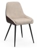 IDOMYA Factory 4-delige set: eetkamerstoelen "Ornella" taupe - (B)47,5 x (H)79 x (D)54 cm