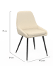 IDOMYA Factory 2er-Set: Esszimmerstühle "Ornella!" in Beige - (B)47,5 x (H)79 x (T)54 cm
