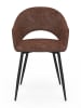 IDOMYA Factory 2er-Set: Esszimmerstühle "Rebecca" in Braun - (B)52 x (H)75 x (T)56 cm