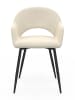 IDOMYA Factory 2er-Set: Esszimmerstühle "Rebecca" in Creme - (B)52 x (H)75 x (T)56 cm
