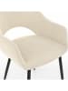 IDOMYA Factory 2er-Set: Esszimmerstühle "Rebecca" in Creme - (B)52 x (H)75 x (T)56 cm