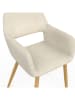 IDOMYA Factory 2er-Set: Esszimmerstühle "Heidi" in Beige/ Hellbraun - (B)52 x (H)80 x (T)53 cm