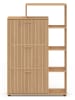 IDOMYA Factory Schuhschrank "Faustine" in Hellbraun - (B)86,5 x (H)133 x (T)24 cm