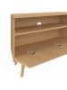 IDOMYA Factory Eck-TV-Schrank "Faustine" in Hellbraun - (B)110 x (H)54 x (T)30 cm