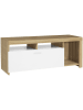 IDOMYA Essentials TV-meubel "Maryse" lichtbruin/wit - (B)110 x (H)45 x (D)40 cm