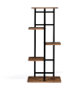 IDOMYA Essentials Regał "Elize" w kolorze brązowym na rośliny - 43 x 95 x 23,5 cm