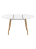 IDOMYA Factory Eettafel "Stacy" beige/wit - (B)150 x (H)75 x (D)110 cm