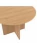 IDOMYA Factory Esstisch "Ophélia" in Hellbraun - (H)75 x  Ø 110 cm