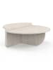 IDOMYA Factory Couchtisch in Beige - (H)35 x Ø 90 cm