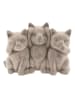 Clayre & Eef Dekofigur "Katzen" in Grau - (B)22 x (H)16 x (T)10 cm
