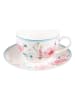 Clayre & Eef Kaffeetasse in Creme/ Rosa - 230 ml